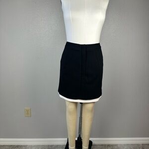Banana Republic Women’s Skirt Size 10 Black White Pencil Mini Office Cassual